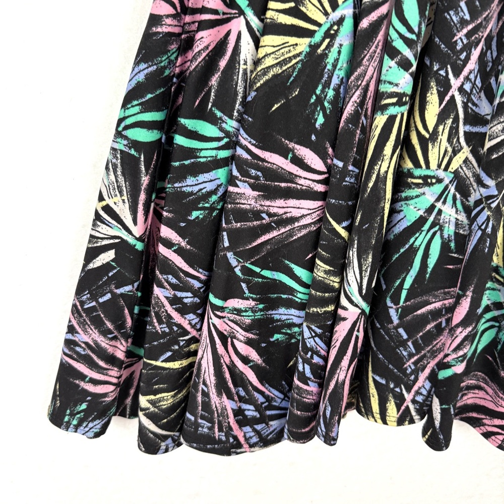 DotDotSmile Girls Twirl Dress – Black Multicolor Tropical Print 5/6 - Picture 4 of 11